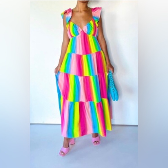 🙋‍♀️💁‍♀️Endless Rose Pastel Maxi Dress - Picture 1 of 8